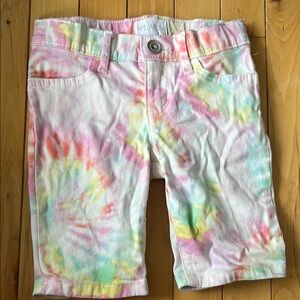 The Children's Place Pink and Blue Tie-Dye Shorts